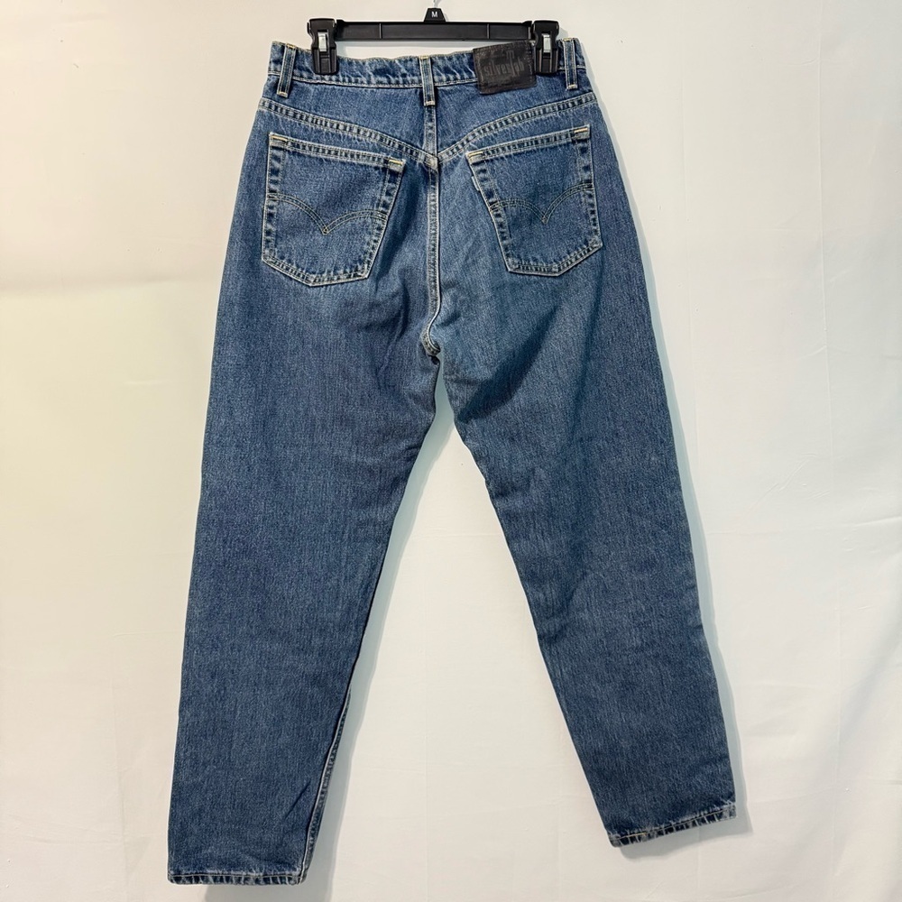 Y2K 90s Levi's Silver Tab Loose Jeans Women 11/12 Straight Leg High Rise Blue